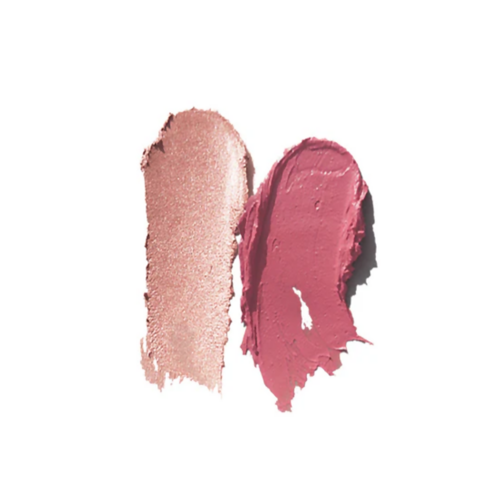 Ruby's Organics Crème Duo (Blush + Highlighter) - Deep Rose + Illuminate | Grocsy