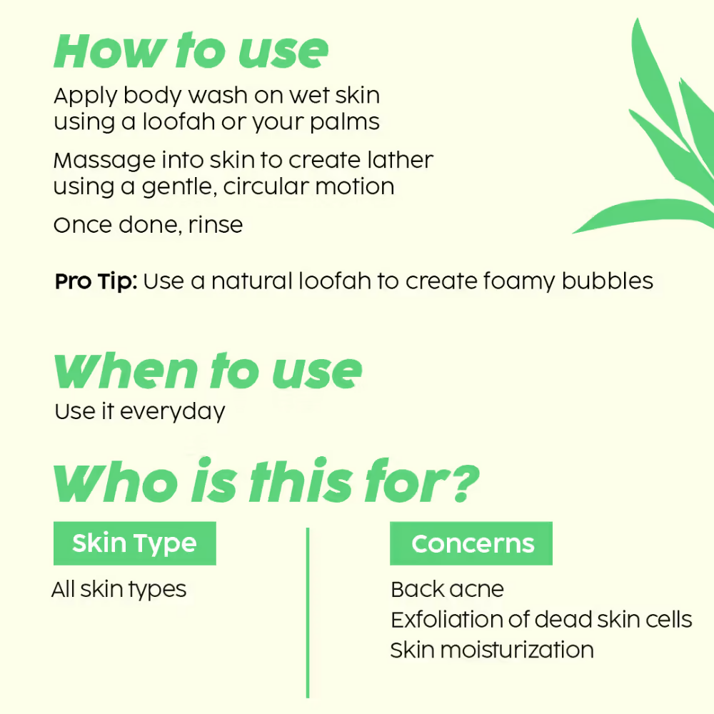 PLIX The Plant Fix 2% Salicylic Acid Body Wash | Grocsy