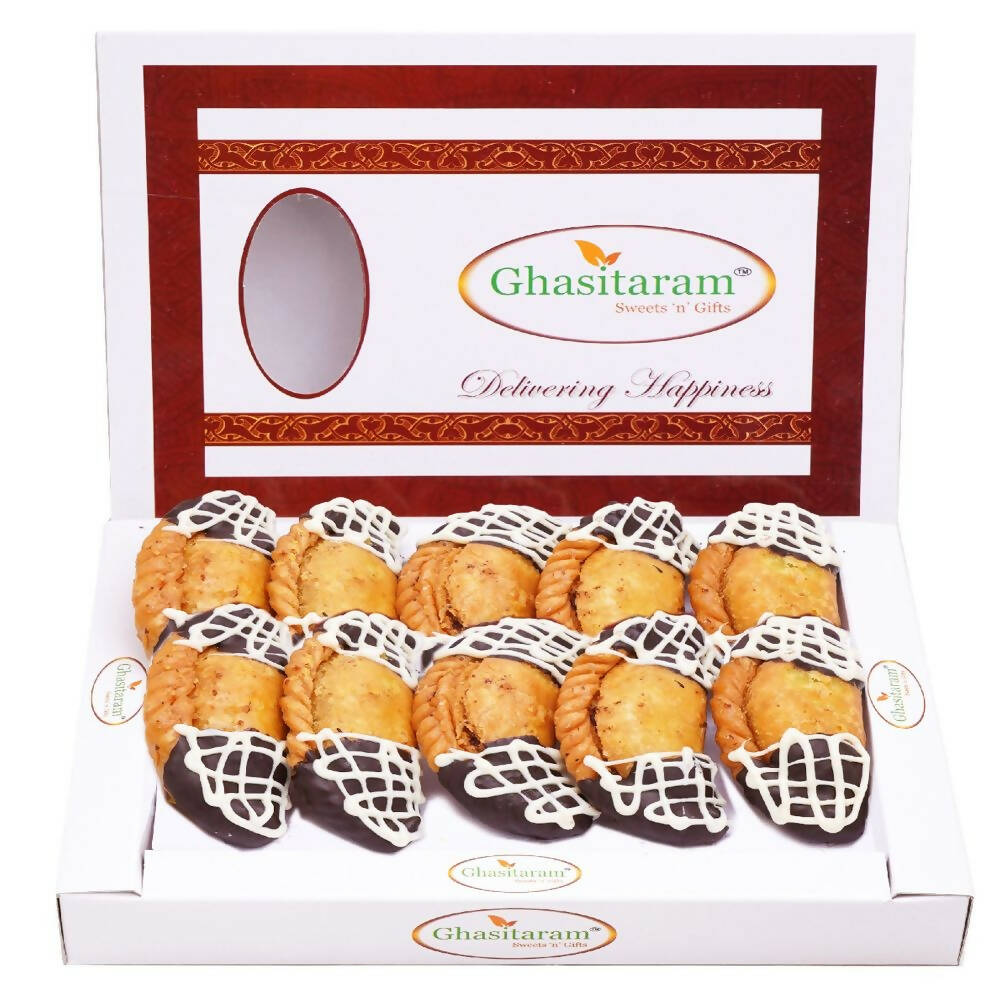 Ghasitaram Choco Dipped Gujiya | Grocsy