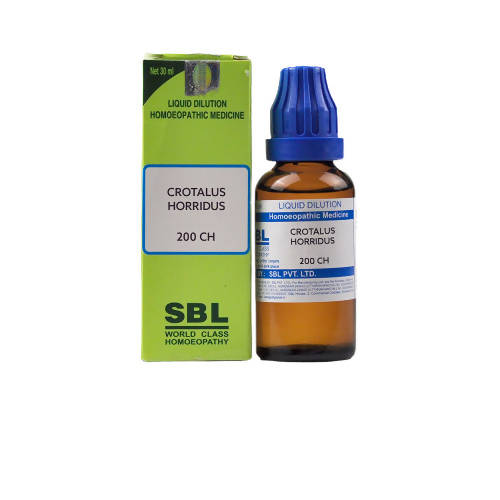 SBL Homeopathy Crotalus Horridus Dilution | Grocsy