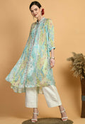 Joban Fashion Print Chinnon Kurta Set | Grocsy