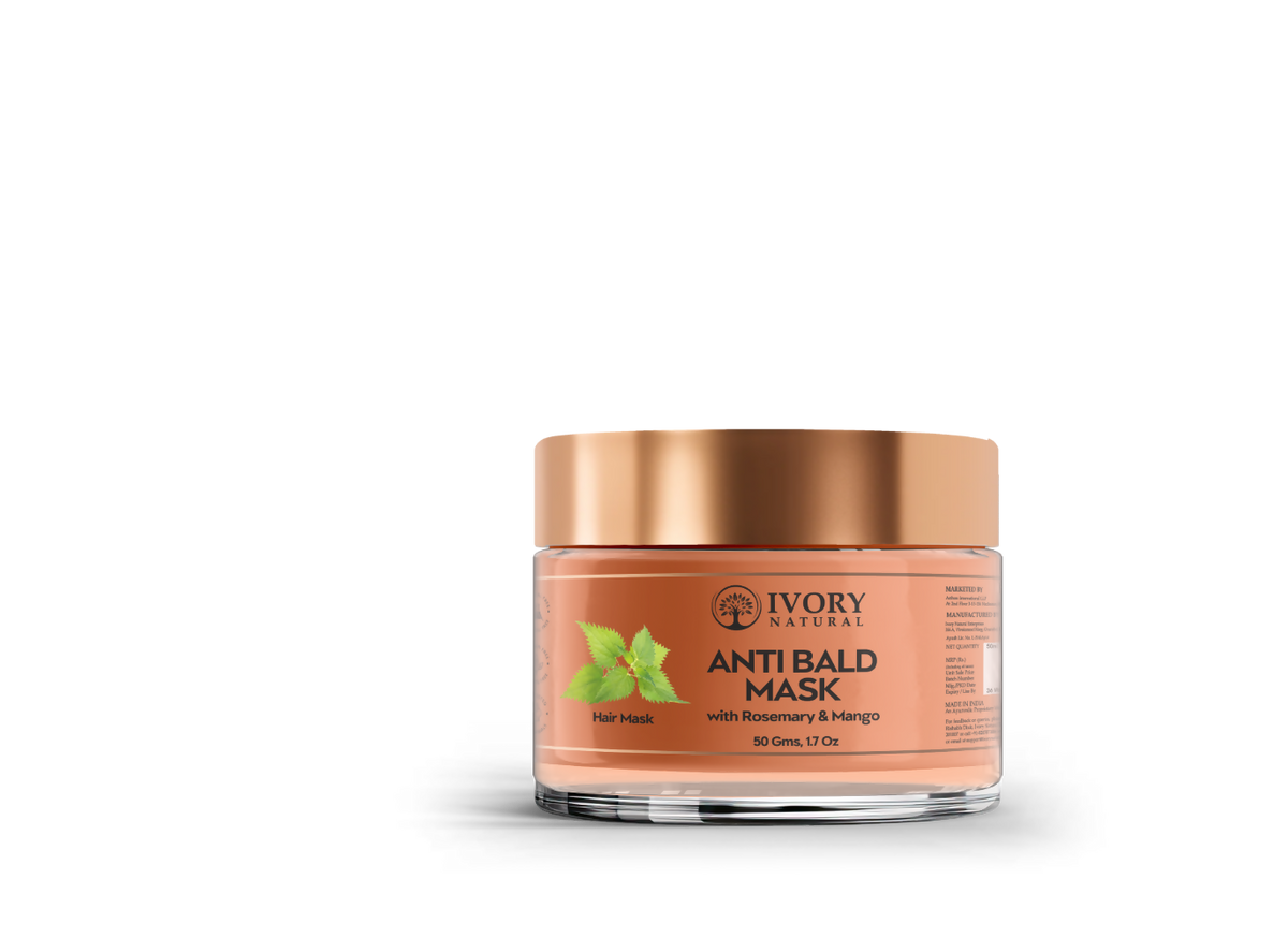 Ivory Natural Bald Mask For Hair - Hair Mask For Less Hair And Hair Thinning | Grocsy