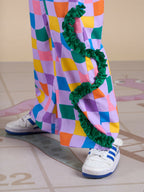 Snakes and Ladders Girls Multi Color Rotary Print Jumpsuit from Siblings Collection | Grocsy