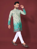 Anaita Light Green Multi Colour Kurta | Grocsy