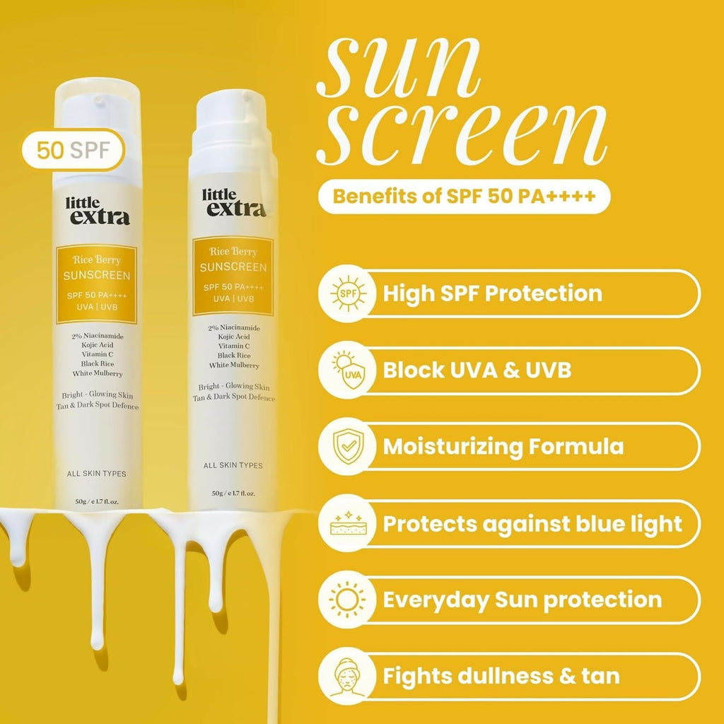Little Extra Rice Berry Sunscreen with SPF 50 PA++++ | Grocsy