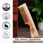 Little Extra Wooden Neem Comb For Hair Growth | Grocsy