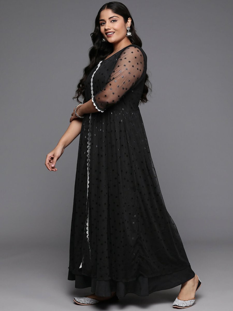 Ahalyaa Women's Traditional wear Kurta Set - Black | Grocsy