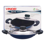 Vinod Zest Non Stick Appachetty with Lid | Grocsy