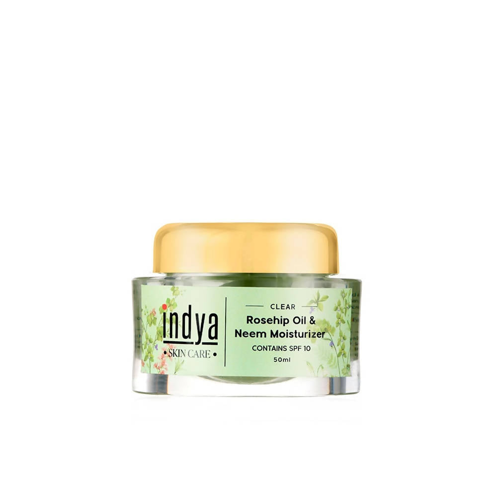 Indya Rosehip Oil & Neem Moisturizer | Grocsy