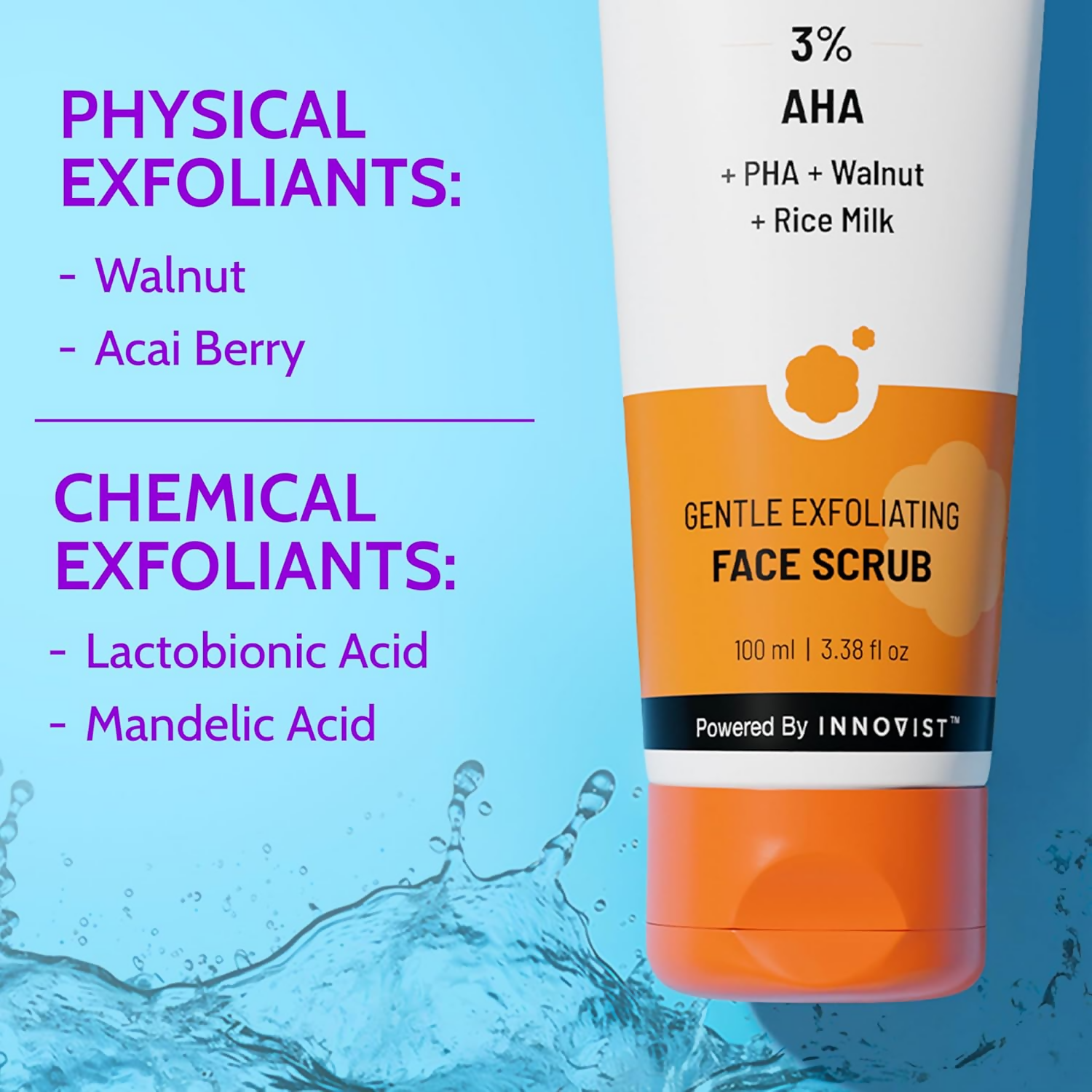 Chemist At Play Gentle Exfoliating Face Scrub With Mandelic Acid & Walnuts | Grocsy