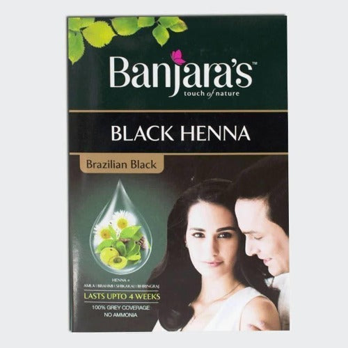 Banjara's Black Henna Brazilian Black Hair Color | Grocsy