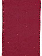 Embroidered Kurta With Pant & Embroidered Cut Work Organza Dupatta, Maroon - Hiral Fashion | Grocsy