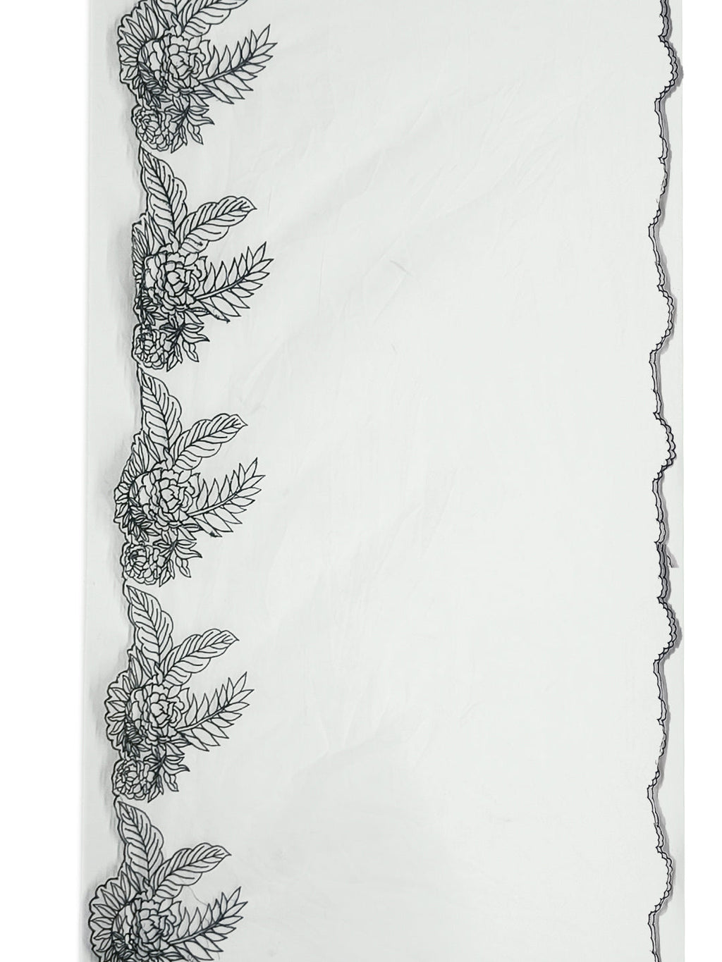 Embroidered Kurta With Pant & Embroidered Cut Work Organza Dupatta, White - Hiral Fashion | Grocsy