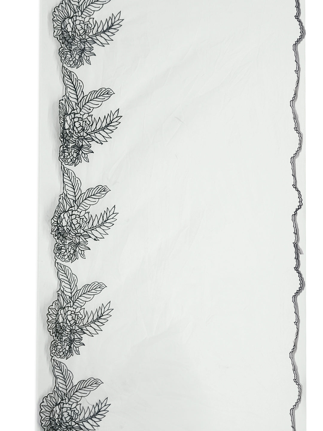 Embroidered Kurta With Pant & Embroidered Cut Work Organza Dupatta, White - Hiral Fashion | Grocsy
