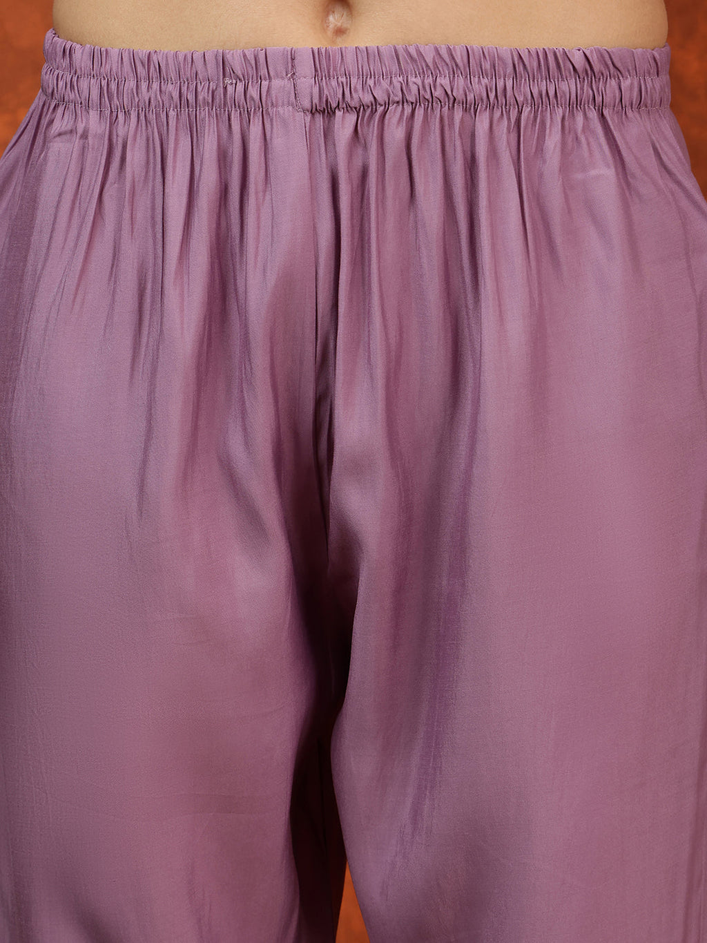 Sequined Embroidered Kurta With Pant & Floral Printed Dupatta, Lavender - Hiral Fashion | Grocsy
