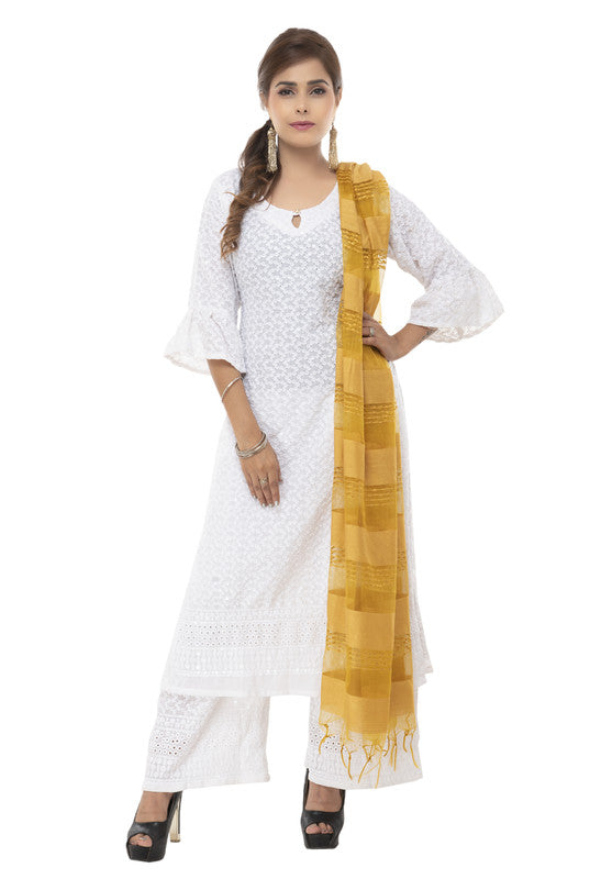 Mominos Fashion Moeza Cotton Payal Design Golden Dupatta | Grocsy
