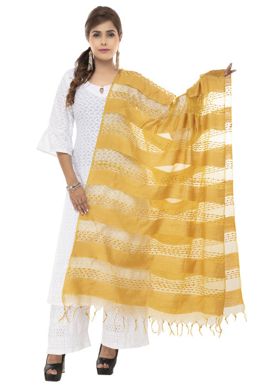 Mominos Fashion Moeza Cotton Payal Design Golden Dupatta | Grocsy