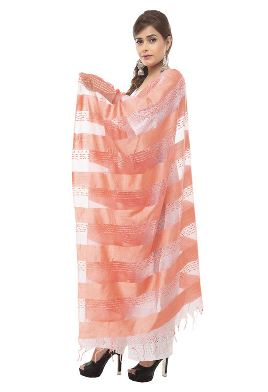 Mominos Fashion Moeza Cotton Payal Design Peach Dupatta | Grocsy