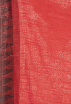 Mominos Fashion Moeza Cotton Black Temple Border Red Dupatta | Grocsy