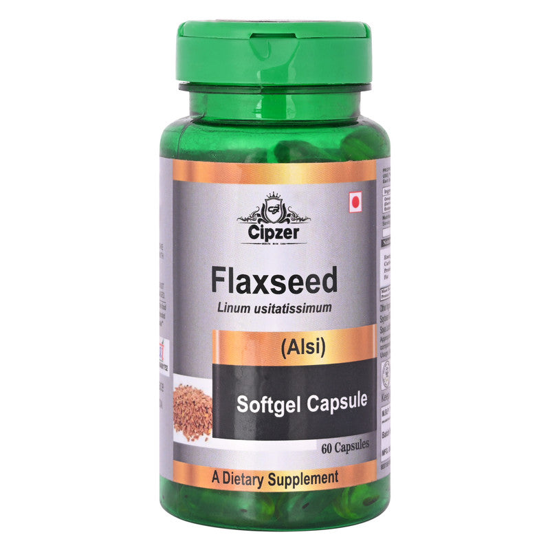 Cipzer Flaxseed Softgel Capsules | Grocsy