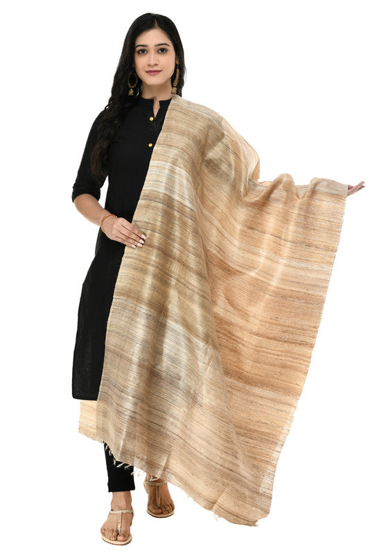 Mominos Fashion Moeza Pure Ghichcha Silk Tussar Dupatta | Grocsy