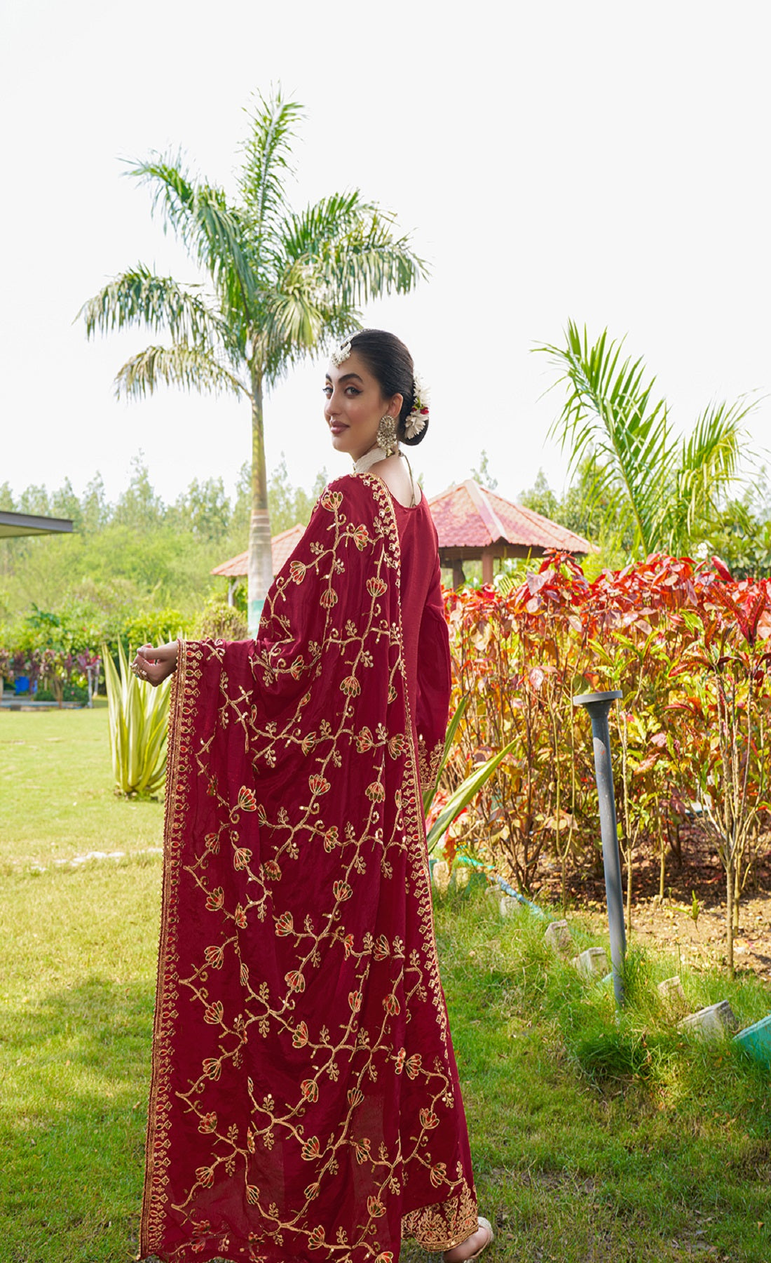 Teeya Creation Rani Color Chinon Silk Heavy Embroidery Work Fully Stitched Salwar Suit | Grocsy