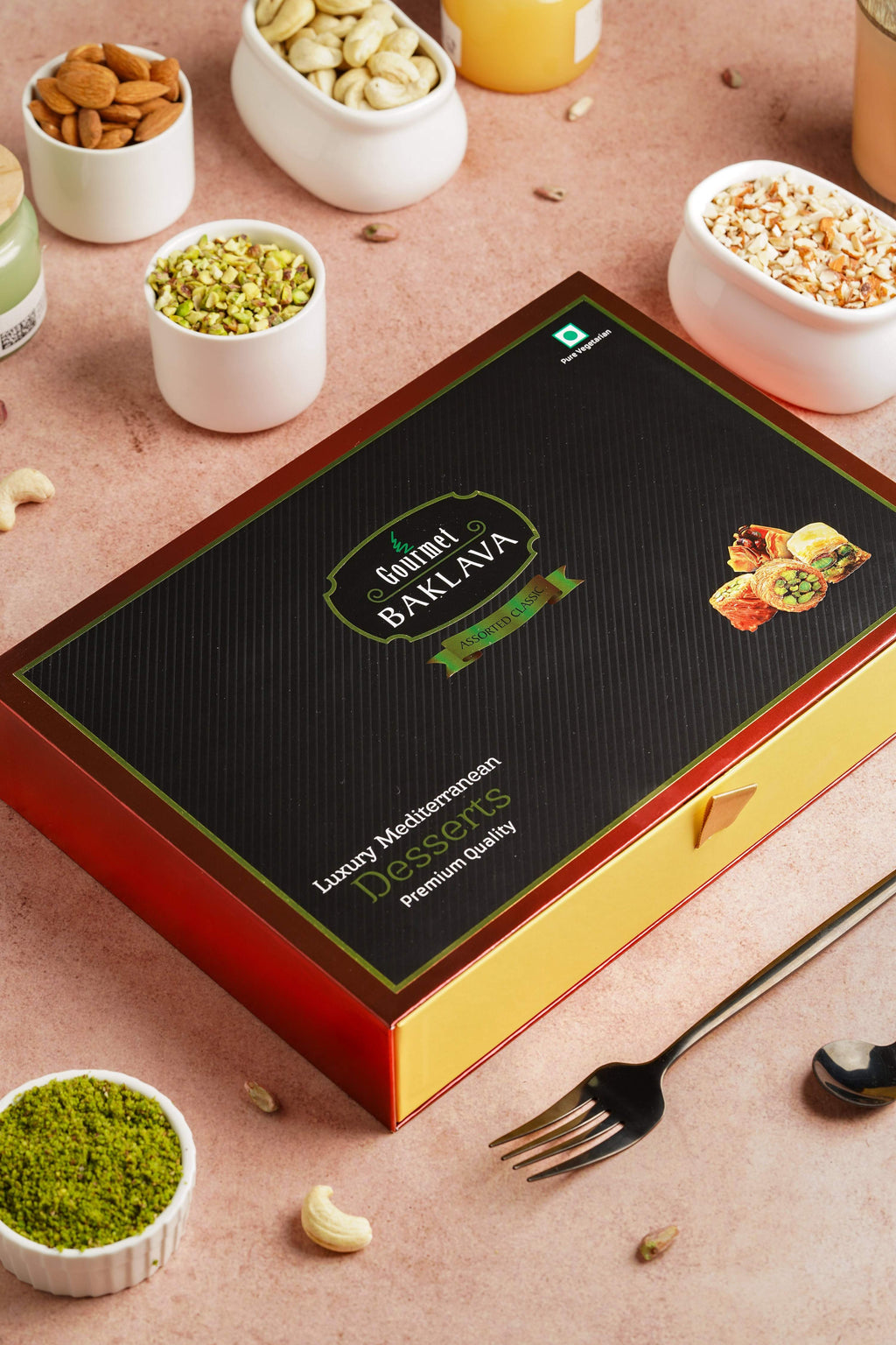Gourmet Baklava Luxury Gift Box Of Hazelnut Nest Baklava | Grocsy