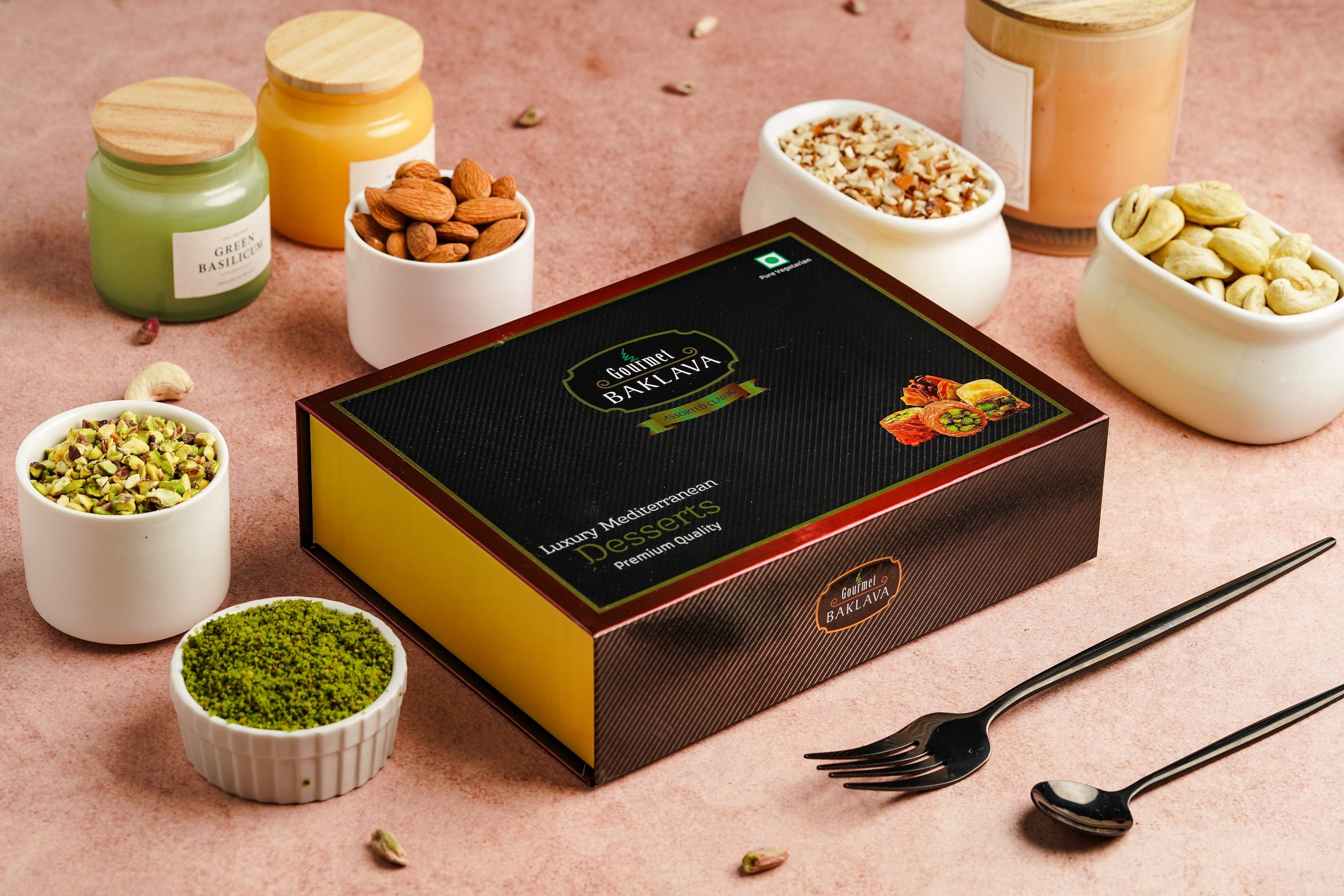Gourmet Baklava Classic Gift Box Of Assorted Nest Baklava | Grocsy
