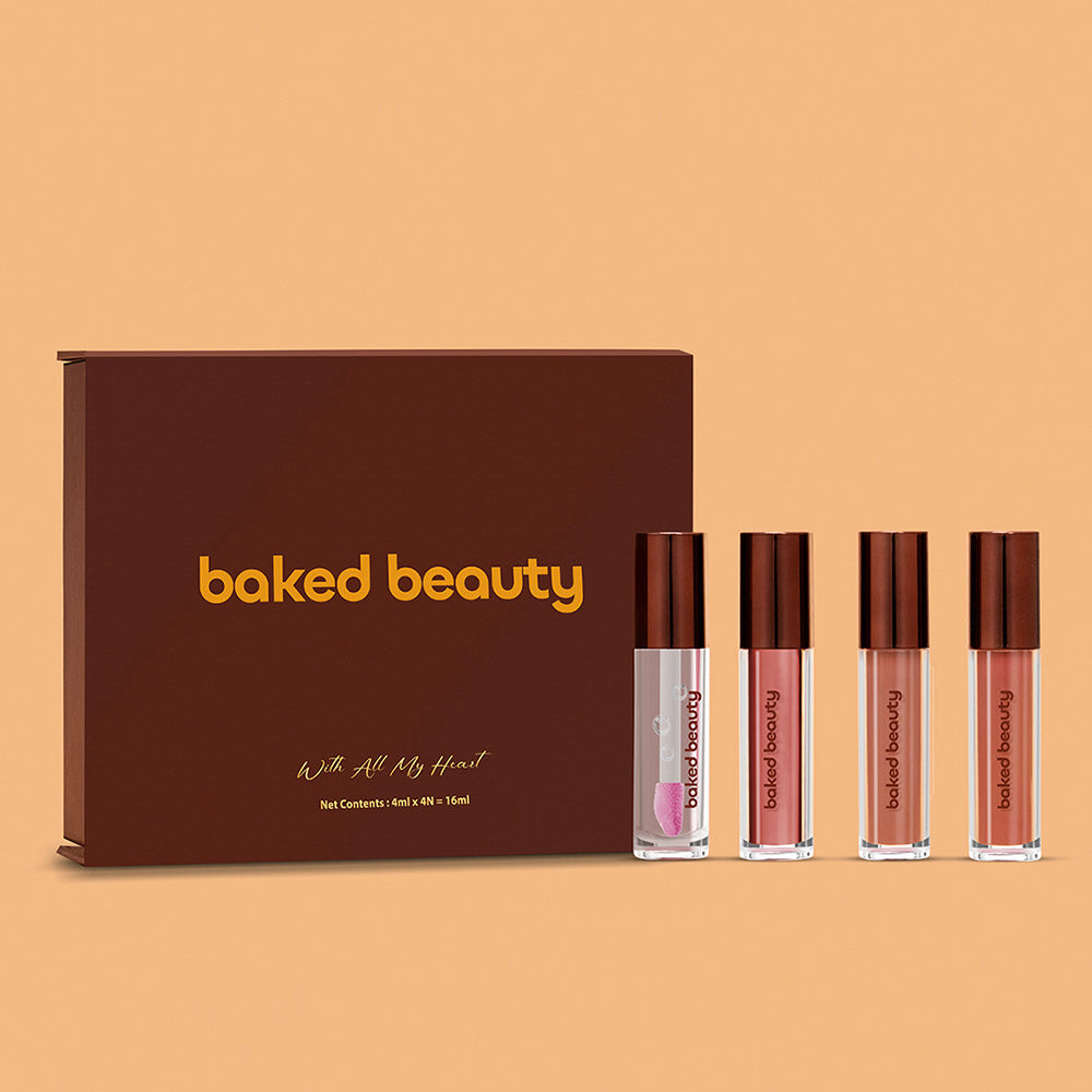 Baked Beauty Baked Beauty Four Ever Yours Liquid Lipstick Giftset For Women (4mlx4) | Grocsy