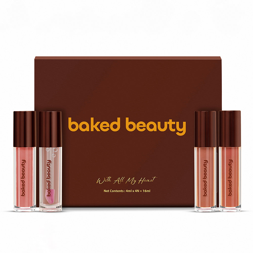 Baked Beauty Baked Beauty Four Ever Yours Liquid Lipstick Giftset For Women (4mlx4) | Grocsy