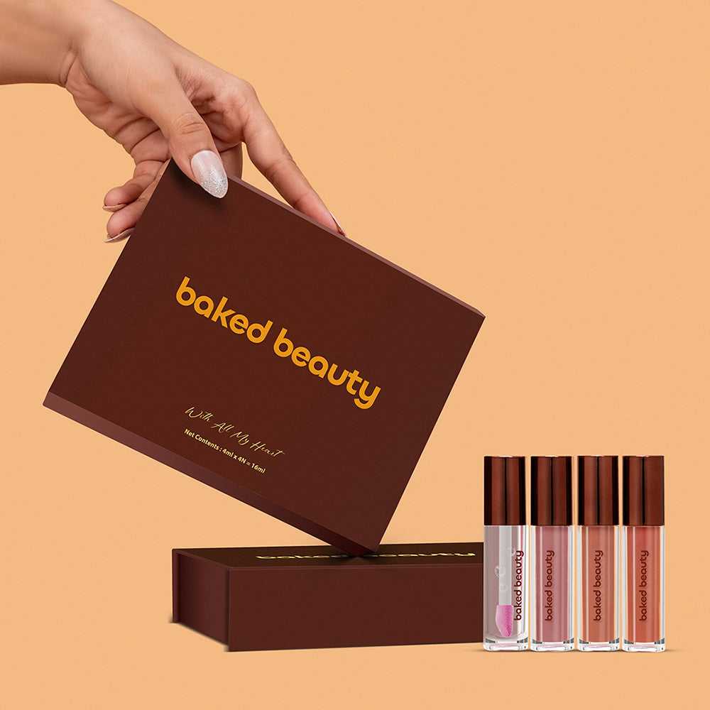 Baked Beauty Baked Beauty Four Ever Yours Liquid Lipstick Giftset For Women (4mlx4) | Grocsy