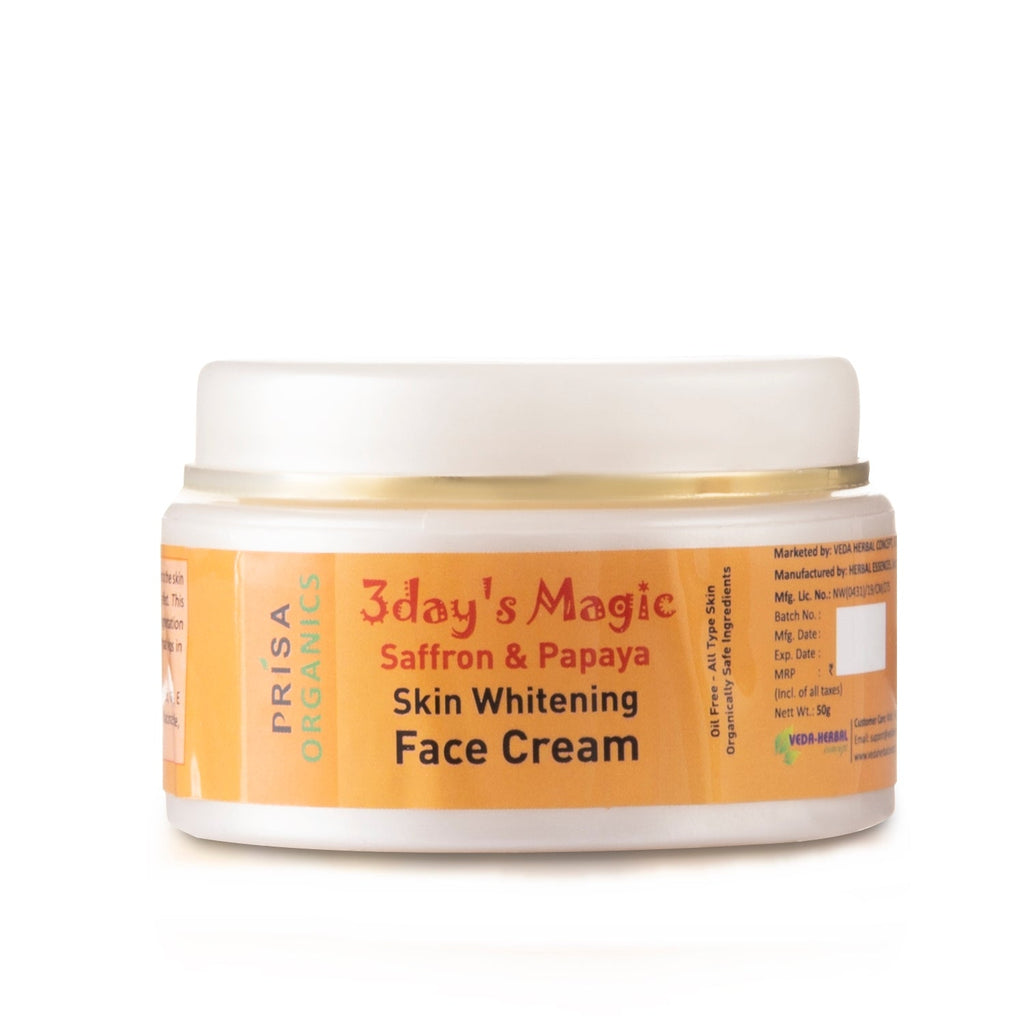 Prisa Organics 3 Day's Magic Face Cream | Grocsy