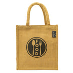 MiDazzle Jute Lunch Bag  (With Zipper) JdJLB1402 | Grocsy