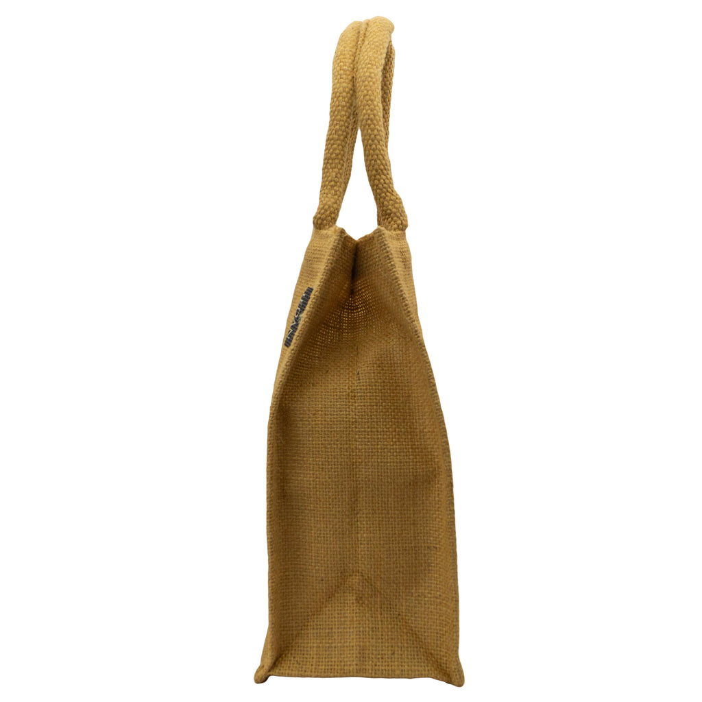 MiDazzle Jute Lunch Bag  (With Zipper) JdJLB1402 | Grocsy