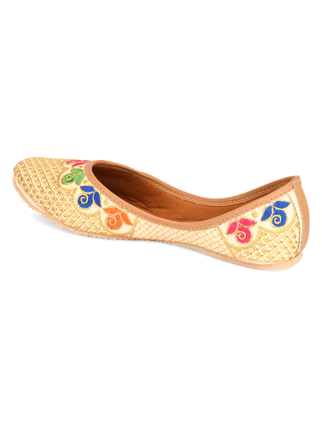Desi Colour Women Indian Ethnic Footwear-Office Wear Ultra Comfortable Mojari | Grocsy