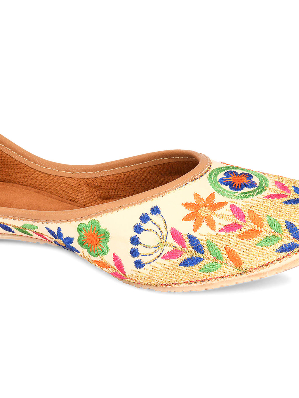 Desi Colour Women Indian Ethnic Footwear-Forest Beauty | Grocsy