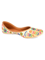Desi Colour Women Indian Ethnic Footwear-Forest Beauty | Grocsy
