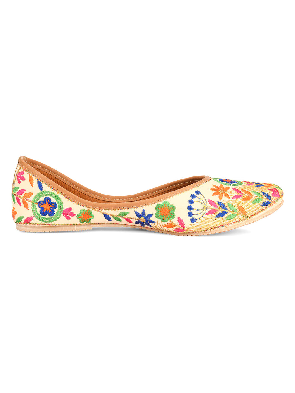 Desi Colour Women Indian Ethnic Footwear-Forest Beauty | Grocsy