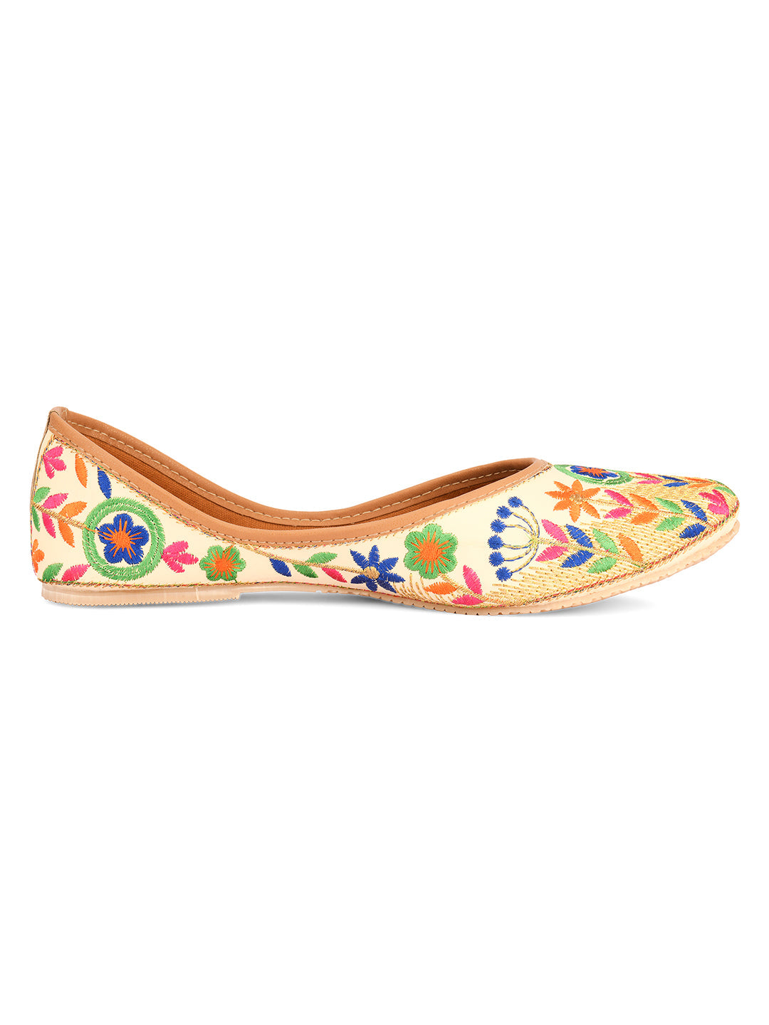 Desi Colour Women Indian Ethnic Footwear-Forest Beauty | Grocsy
