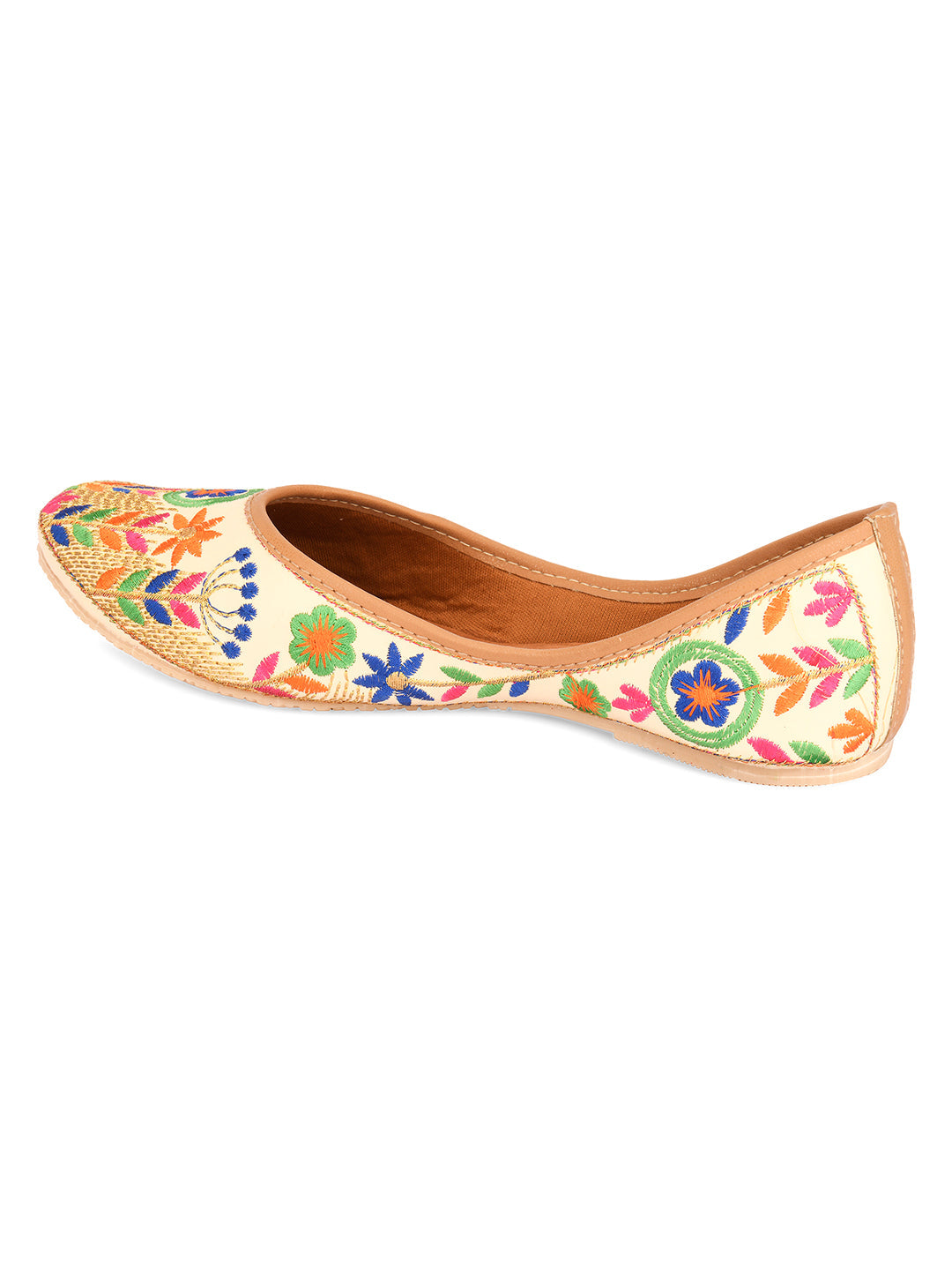 Desi Colour Women Indian Ethnic Footwear-Forest Beauty | Grocsy