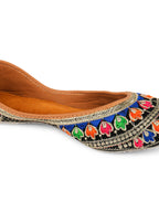 Desi Colour Women Indian Ethnic Footwear-Black Florence | Grocsy