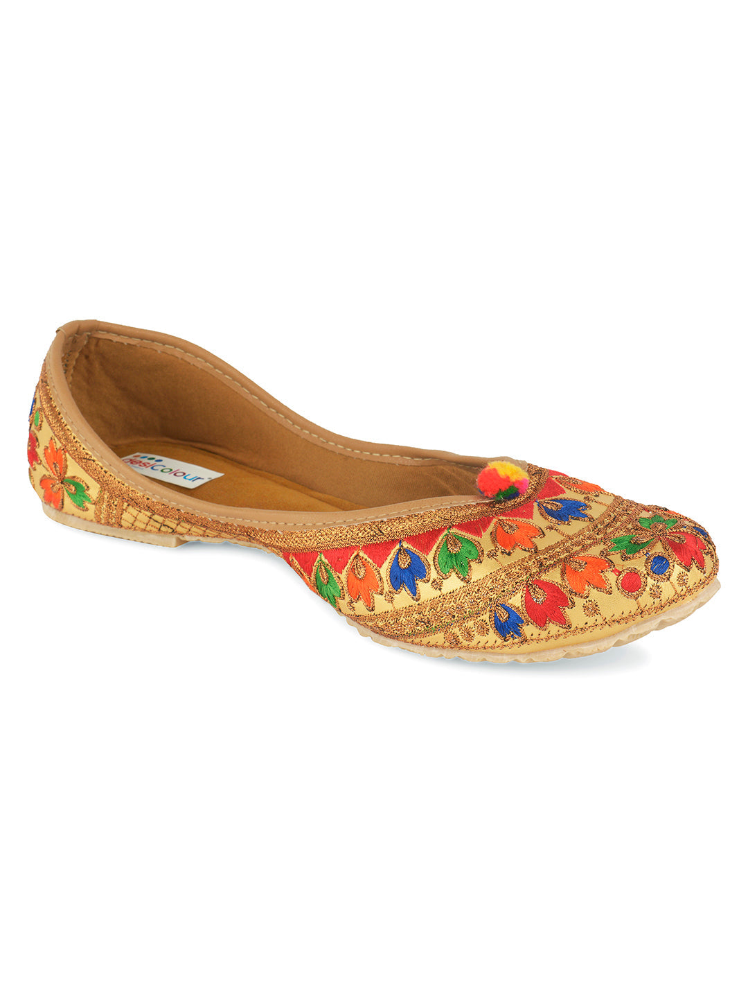 Desi Colour Women Indian Ethnic Footwear-Colour Wave | Grocsy