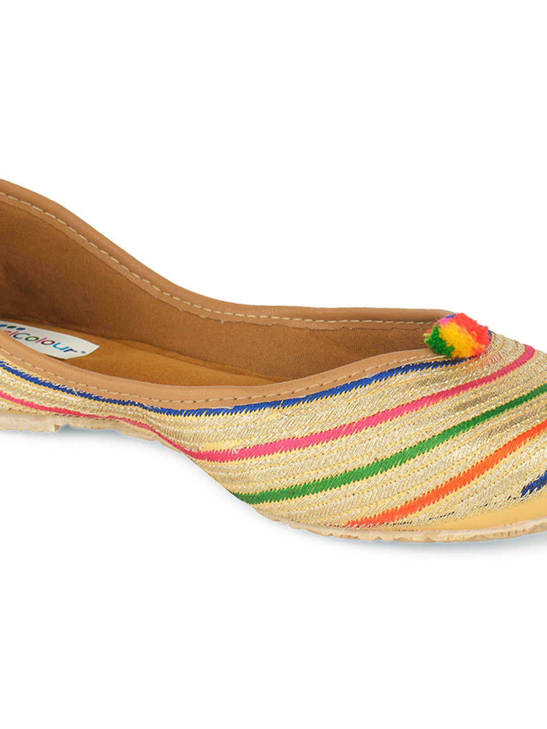 Desi Colour Women Indian Ethnic Footwear-Multi Archie | Grocsy