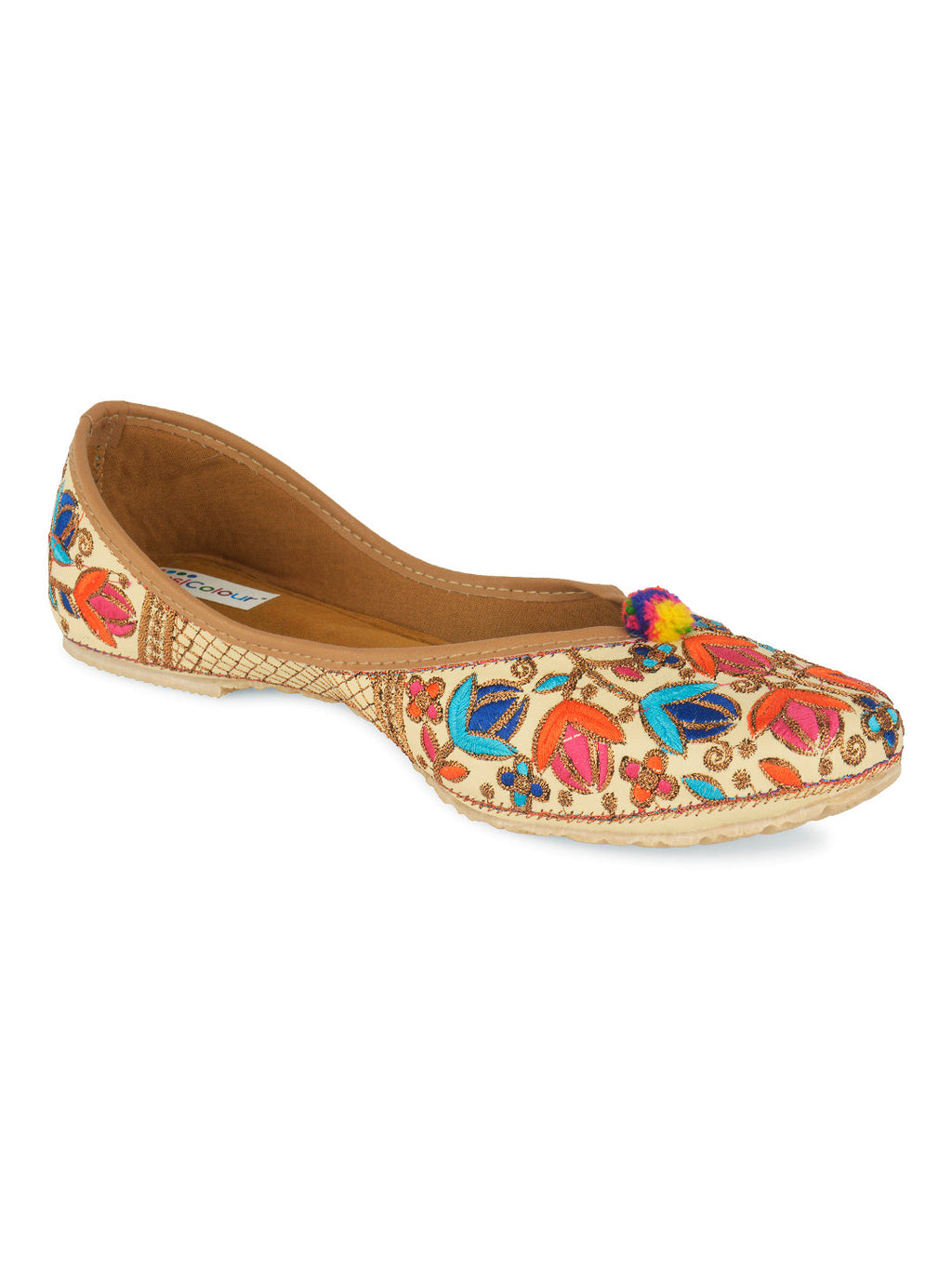 Desi Colour Women Indian Ethnic Footwear-Multi Atistica | Grocsy