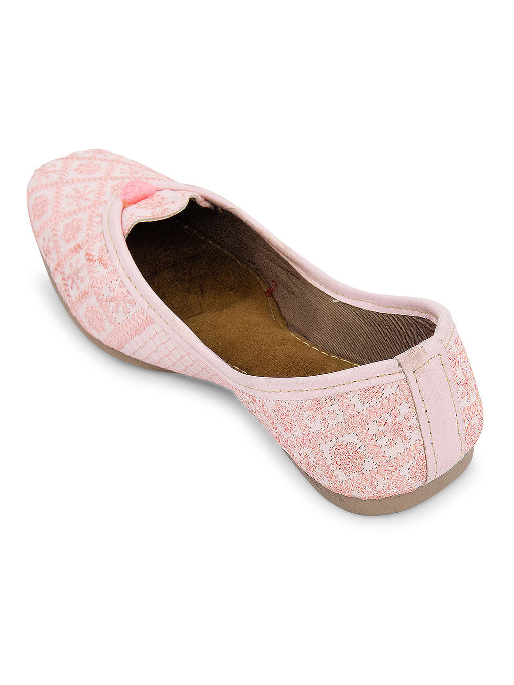 Desi Colour Women Indian Ethnic Footwear-Pink Front Flip | Grocsy