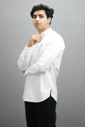 Fabmade Men White Pure Cotton Short Kurta | Grocsy