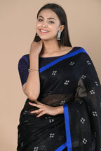 Very Much Indian Pure Linen Saree With Sleek Border and Exclusive Design | Grocsy