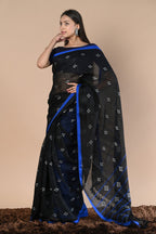 Very Much Indian Pure Linen Saree With Sleek Border and Exclusive Design | Grocsy