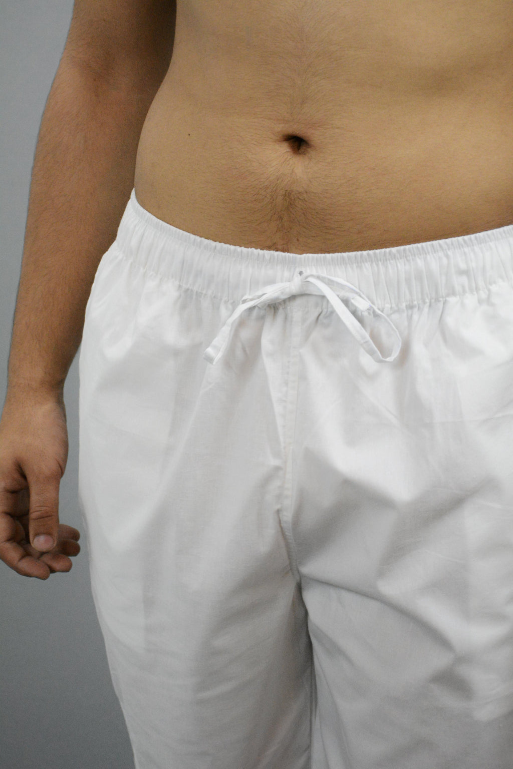 Fabmade Pack Of 2 White Combo Men Pajama | Grocsy