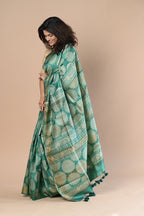 Very Much Indian Exclusive Handloom Pure Tussar Silk Saree By Khadigram Certified Weavers | Grocsy